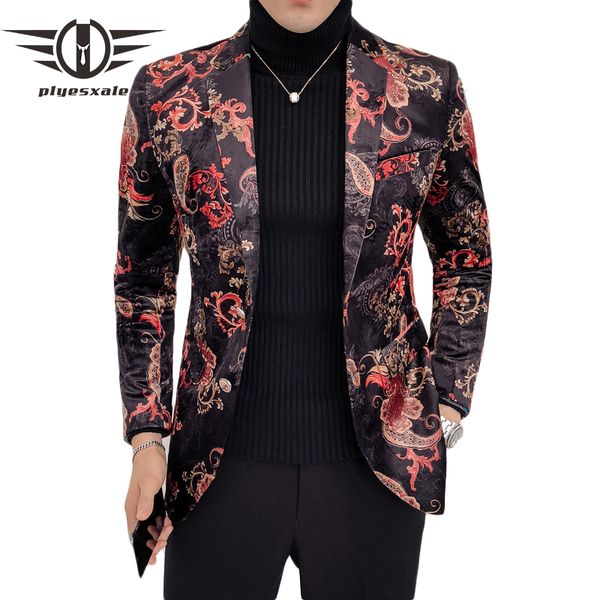 plyesxale 2018 новый осенний мужской пиджак slim fit коралловый узор chaqueta повседневная пиджак hombre печатный мужская сценическая одежда, White;black
plyesxale 2018 новый осенний мужской пиджак slim fit коралловый узор chaqueta повседневная пиджак hombre печатный мужская сценическая одежда, White;black