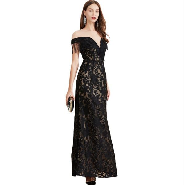 new collection womens evening party prom o neck short sleeves embroidery tassels patchwork elegant long designer dresses, White;black
new collection womens evening party prom o neck short sleeves embroidery tassels patchwork elegant long designer dresses, White;black