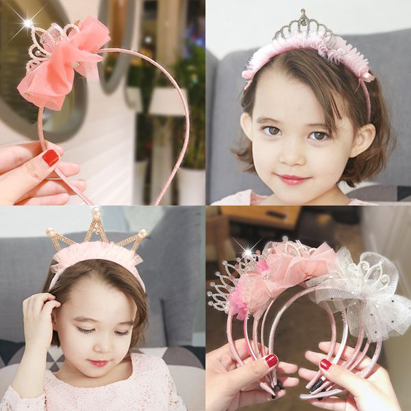children's headband female korean girl crown headband little princess creative lace girl cute lace crown hair accessory, Golden;white
children's headband female korean girl crown headband little princess creative lace girl cute lace crown hair accessory, Golden;white