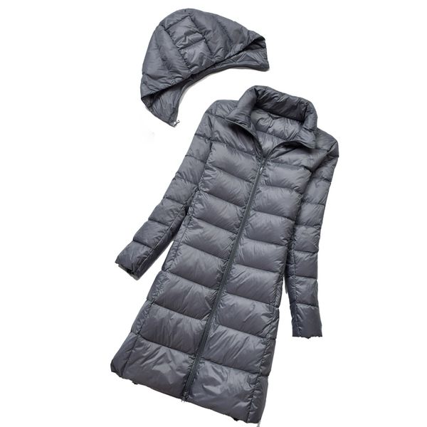 women's down & parkas women long jacket ultra light 90% white duck hat detachable puffer slim coat female pus size winter clothing, Black
women's down & parkas women long jacket ultra light 90% white duck hat detachable puffer slim coat female pus size winter clothing, Black
