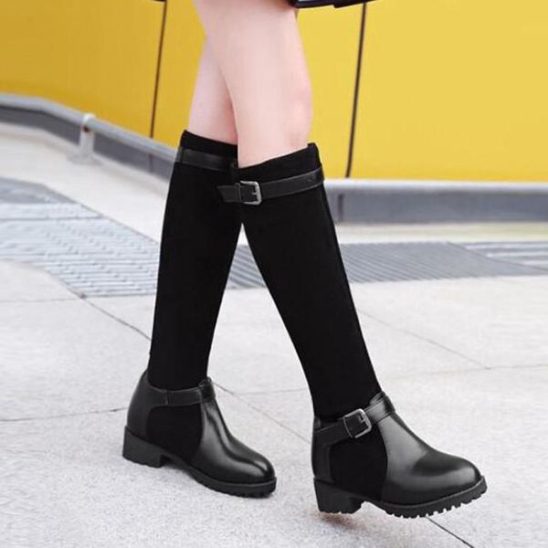 fashion new long boots women buckle womens knee length boots winter autumn square heels shoes long lady size 35-43, Black
fashion new long boots women buckle womens knee length boots winter autumn square heels shoes long lady size 35-43, Black