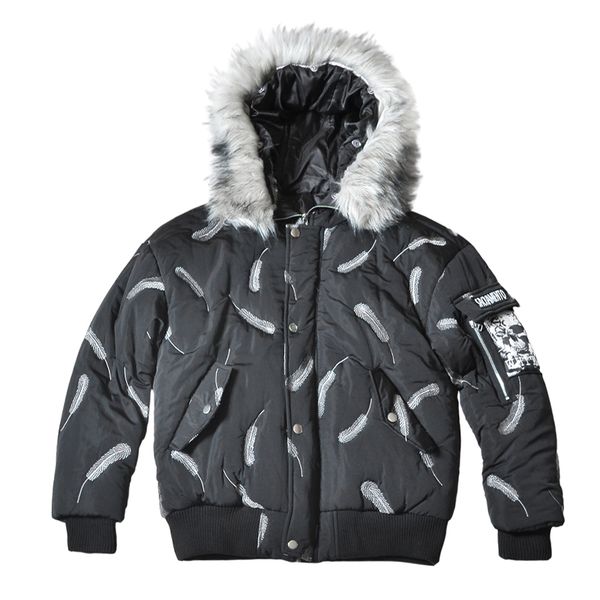 winter parker coat men hip-hop embroidered jacket casual jacket casual streetwear warm big fur collar hoodie parker coat male, Black
winter parker coat men hip-hop embroidered jacket casual jacket casual streetwear warm big fur collar hoodie parker coat male, Black