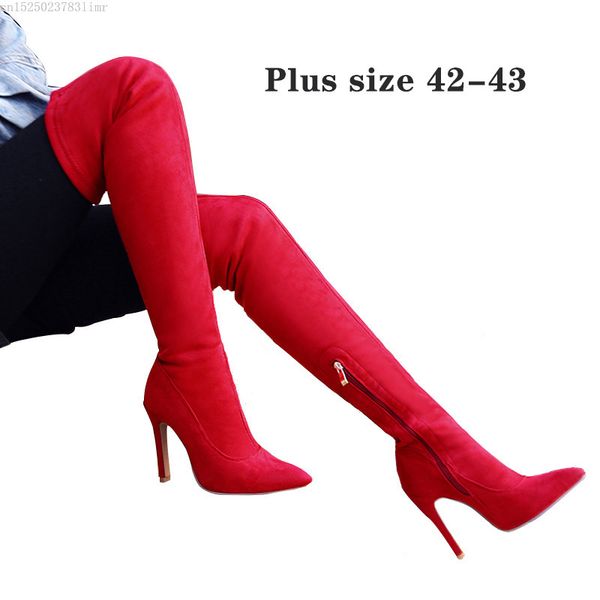 over-the-knee boots warm knee-high boots female winter shoes women high heels slim thigh high women shoes 2019, Black
over-the-knee boots warm knee-high boots female winter shoes women high heels slim thigh high women shoes 2019, Black