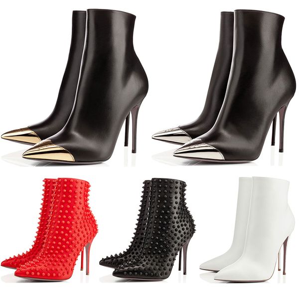 designer shoes sneaker so kate spike styles high heels half knee ankle boots red bottoms, Black
designer shoes sneaker so kate spike styles high heels half knee ankle boots red bottoms, Black