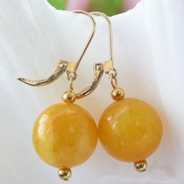 unique pearls jewellery store 14mm round yellow stone beads dangle earrings fine jewelry for women fast shipping, Golden;silver
unique pearls jewellery store 14mm round yellow stone beads dangle earrings fine jewelry for women fast shipping, Golden;silver