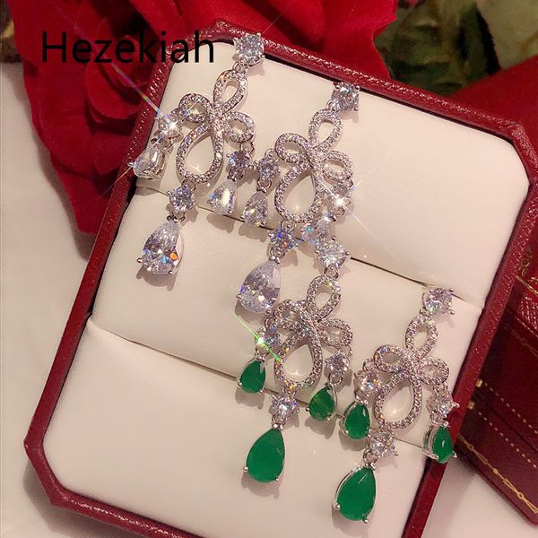 hezekiah s925 silver lady noble earrings tassel eardrop personalized fashion earrings shiny earrings dance party ing, Golden