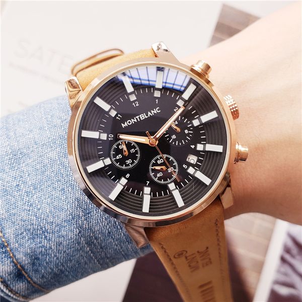all dials working satch men watch luxury watches with calendar leather strap brand quartz wristwatch for men gift, Slivery;brown
all dials working satch men watch luxury watches with calendar leather strap brand quartz wristwatch for men gift, Slivery;brown