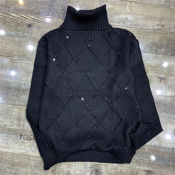 spring winter sweater new women's fashion turtle-neck long-sleeve beaded diamond thick warm sweater pullover pull femme, White;black
spring winter sweater new women's fashion turtle-neck long-sleeve beaded diamond thick warm sweater pullover pull femme, White;black