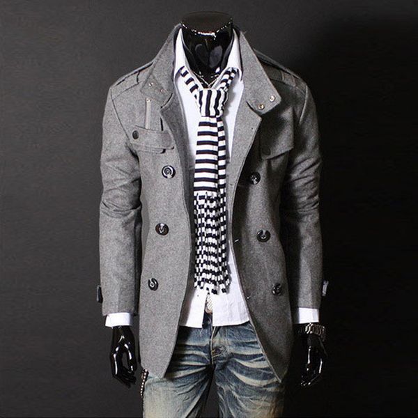 2016 new british style men's slim warm trench coat gentleman jacket woolen double button outwear asian/tag size -xxxl 13m0470, Tan;black
2016 new british style men's slim warm trench coat gentleman jacket woolen double button outwear asian/tag size -xxxl 13m0470, Tan;black
