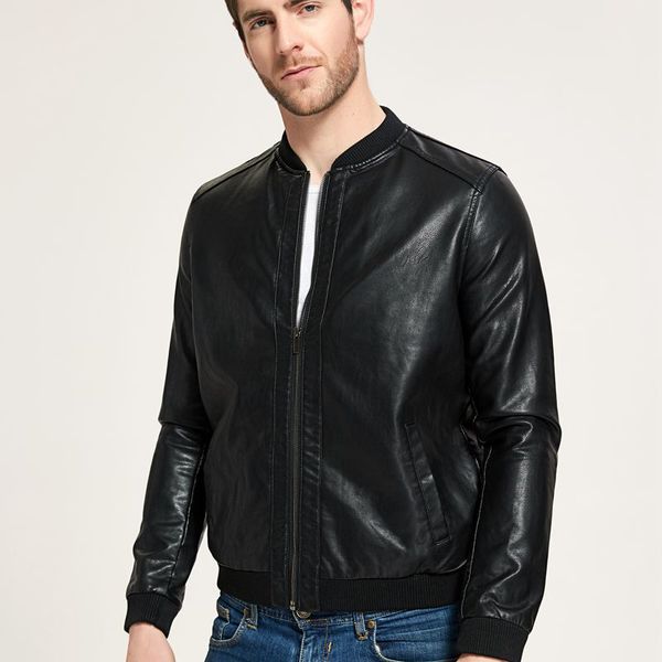 mens pu leather jacket baseball coats windbreaker outerwear overcoat spring and autumn jackets korean clothing high quality, Black
mens pu leather jacket baseball coats windbreaker outerwear overcoat spring and autumn jackets korean clothing high quality, Black