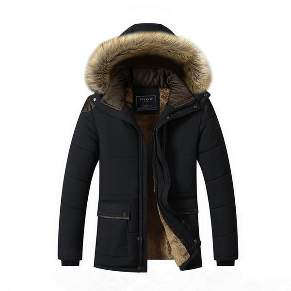 men winter parkas coat men 's fashion brand solid color zipper warm thick hooded jacket male casual parkas overcoat size m-5xl, Black
men winter parkas coat men 's fashion brand solid color zipper warm thick hooded jacket male casual parkas overcoat size m-5xl, Black