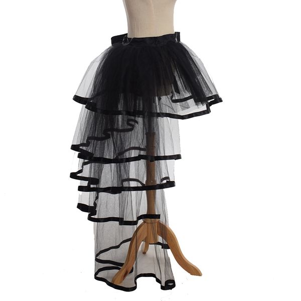 women mesh tulle bustle skirt steampunk victorian party tutu ruffle tiered skirts dance stage performance clubwear, Black
women mesh tulle bustle skirt steampunk victorian party tutu ruffle tiered skirts dance stage performance clubwear, Black