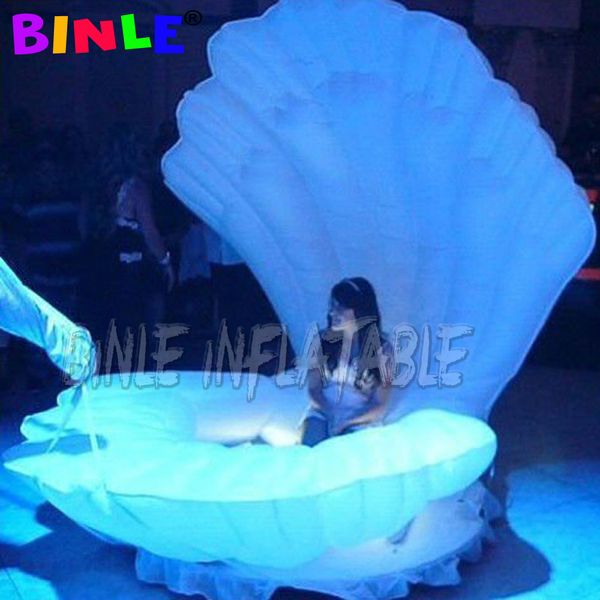 fantasy giant inflatable shell inflatable seashell model inflatable clamshell with led light up for wedding decoration
fantasy giant inflatable shell inflatable seashell model inflatable clamshell with led light up for wedding decoration