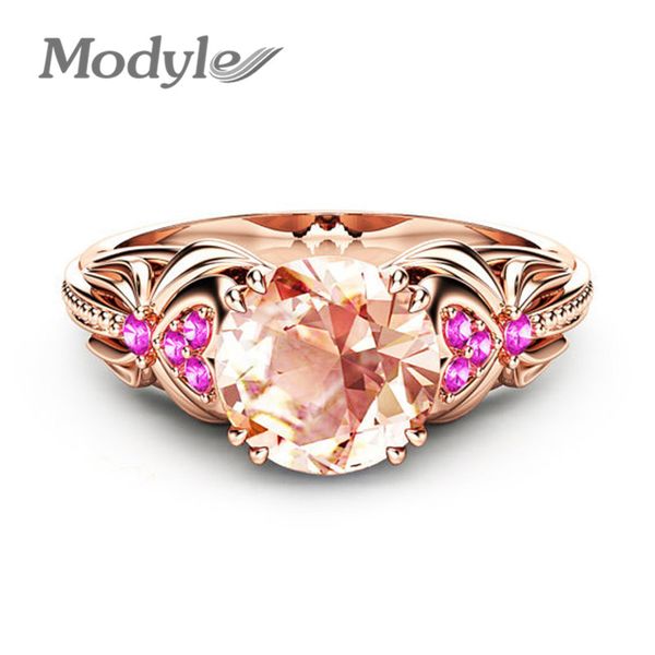 wukalo fashion female ring unique beautiful rose gold color champagne and pink cz stone christmas rings for women, Slivery;golden
wukalo fashion female ring unique beautiful rose gold color champagne and pink cz stone christmas rings for women, Slivery;golden