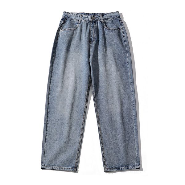 men vintage straight jeans plus size loose casual retro washed wide leg denim pants male japan streetwear hip hop harem trouser, Blue
men vintage straight jeans plus size loose casual retro washed wide leg denim pants male japan streetwear hip hop harem trouser, Blue