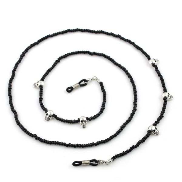 women men fashion black beaded eyeglass eyewears sunglasses glasses chain cord holder neck strap rope, Silver
women men fashion black beaded eyeglass eyewears sunglasses glasses chain cord holder neck strap rope, Silver