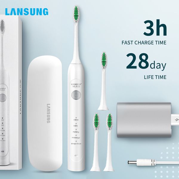 lansung sonic electric toothbrush usb rechargeable ultrasonic toothbrush heads replacements whitening smart travel case
lansung sonic electric toothbrush usb rechargeable ultrasonic toothbrush heads replacements whitening smart travel case