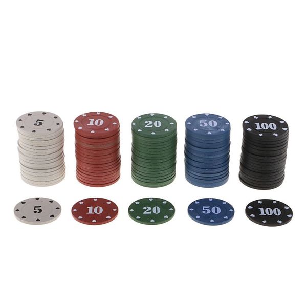 100pcs round plastic chips casino poker card game baccarat counting accessories running pants, Black;blue
100pcs round plastic chips casino poker card game baccarat counting accessories running pants, Black;blue