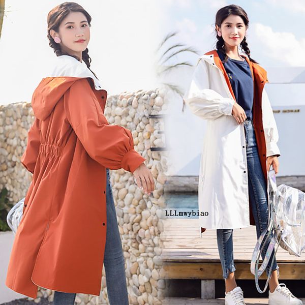 korean large size two sides wearing trench coat women 2020 new spring autumn single-breasted casual hooded girls overcoats z416, Tan;black
korean large size two sides wearing trench coat women 2020 new spring autumn single-breasted casual hooded girls overcoats z416, Tan;black