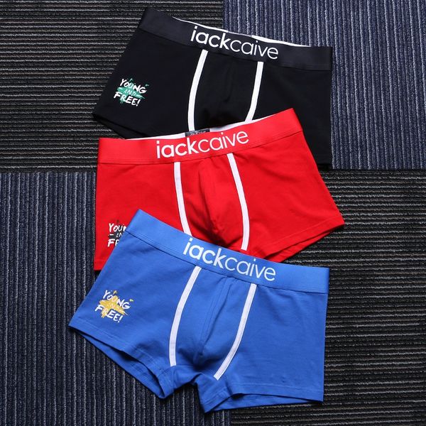 men's underwear pure cotton boxer underwear boxer pants comfortable personality trend youth four-corner pants, Black;white
men's underwear pure cotton boxer underwear boxer pants comfortable personality trend youth four-corner pants, Black;white