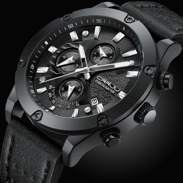 relogio 2019 crrju luxury brand men watch male quartz watches leather automatic date mens waterproof wristwatches sport clock, Slivery;brown
relogio 2019 crrju luxury brand men watch male quartz watches leather automatic date mens waterproof wristwatches sport clock, Slivery;brown