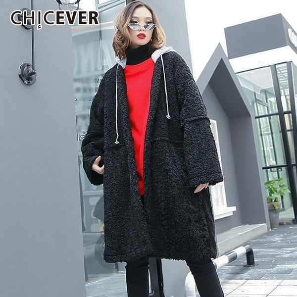 chicever 2018 women's winter jackets female hooded long sleeve zipper loose oversize coat female fashion casual clothes new, Black
chicever 2018 women's winter jackets female hooded long sleeve zipper loose oversize coat female fashion casual clothes new, Black