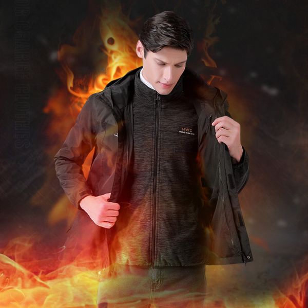 3 in 1 heated jackets mens outdoor coatusb electric heating warm winter thermal softshell waterproof jackets 1.6-2kg, Blue;black
3 in 1 heated jackets mens outdoor coatusb electric heating warm winter thermal softshell waterproof jackets 1.6-2kg, Blue;black