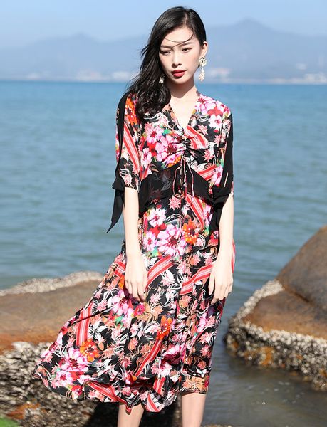 silk dress spring summer 2020 elegant new seaside holiday print mosaic mulberry silk mid-length skirt
silk dress spring summer 2020 elegant new seaside holiday print mosaic mulberry silk mid-length skirt