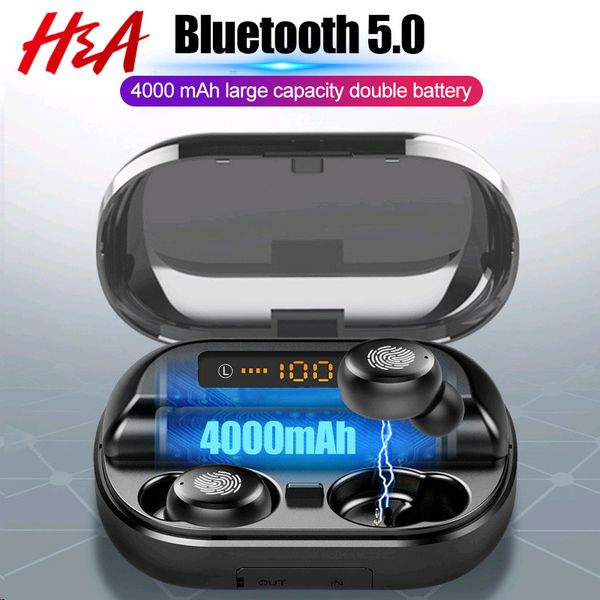 h&a tws 5.0 bluetooth 9d stereo earphone wireless earphones ipx7 waterproof earphones sport headphone with 4000mah power bank
h&a tws 5.0 bluetooth 9d stereo earphone wireless earphones ipx7 waterproof earphones sport headphone with 4000mah power bank