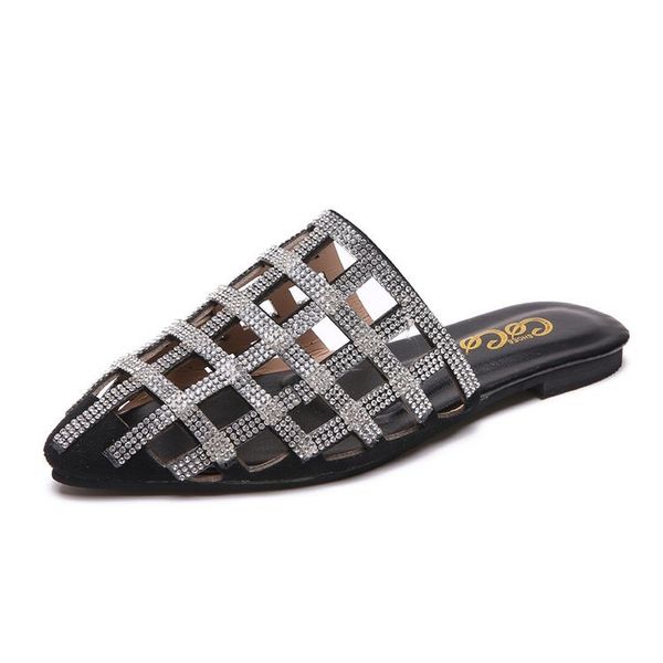 rhinestone women slippers summer women crystal diamond bling beach sandals casual slip on pointed toe eu size:35-43 adf-287, Black
rhinestone women slippers summer women crystal diamond bling beach sandals casual slip on pointed toe eu size:35-43 adf-287, Black