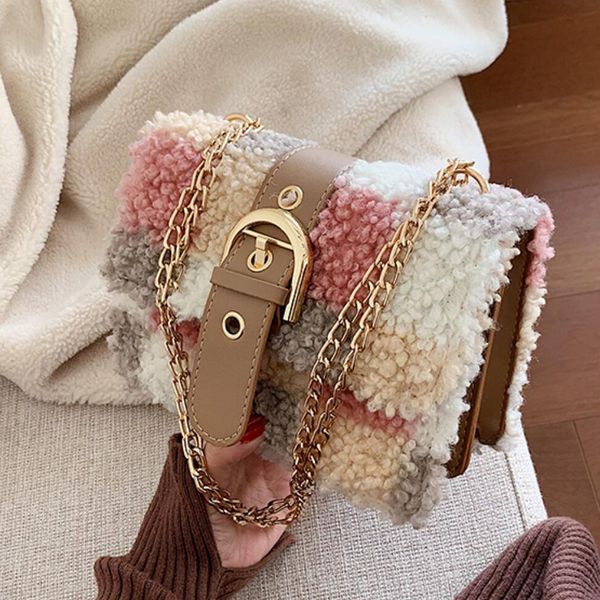 elegant female square crossbody bag 2019 winter new quality plush women's designer handbag lock chain shoulder messenger bag
elegant female square crossbody bag 2019 winter new quality plush women's designer handbag lock chain shoulder messenger bag