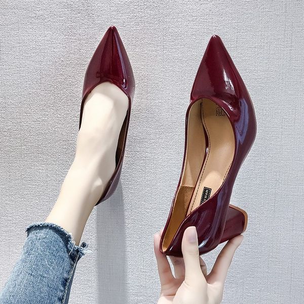 2009 net red and korean version baitao new highheeled shoes fashion single shoes for women with point shallow mouth and thick heels, Black
2009 net red and korean version baitao new highheeled shoes fashion single shoes for women with point shallow mouth and thick heels, Black