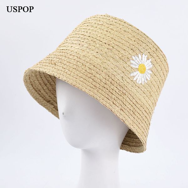 uspop 2020 new women sun hats embroidered daisy raffia straw hats fashion straw bucket summer, Blue;gray
uspop 2020 new women sun hats embroidered daisy raffia straw hats fashion straw bucket summer, Blue;gray