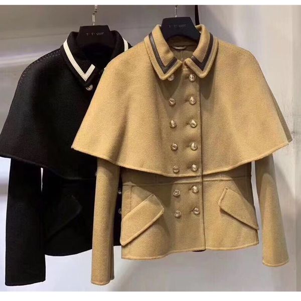 autumn/winter winter wool coat women office lady cloak coat slim fit wool jacket elegant button, Black
autumn/winter winter wool coat women office lady cloak coat slim fit wool jacket elegant button, Black