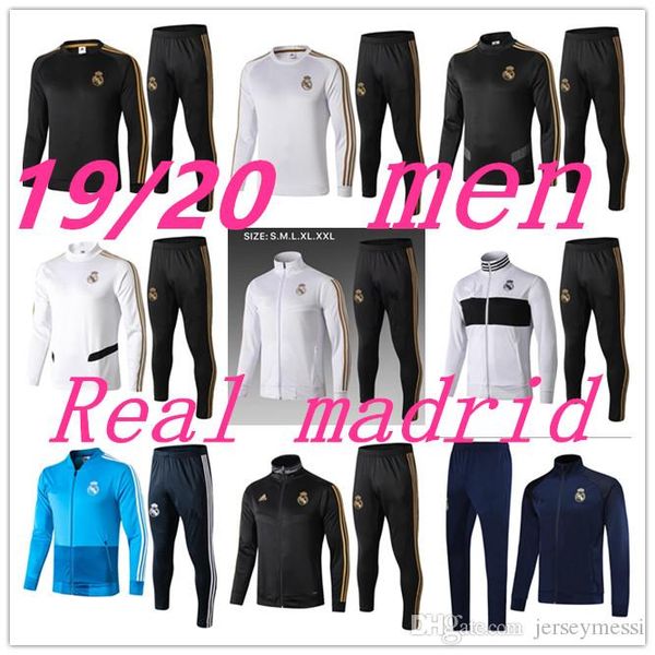 2019/20 real madrid sports jogging suit football jacket sportswear 2019 2020 real madrid maillotdefootiscorevenêtementqiandal, Black
2019/20 real madrid sports jogging suit football jacket sportswear 2019 2020 real madrid maillotdefootiscorevenêtementqiandal, Black