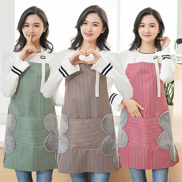 2019 new products women's cotton home fabric can wipe the hand apron oil-proof gown low price household products
2019 new products women's cotton home fabric can wipe the hand apron oil-proof gown low price household products