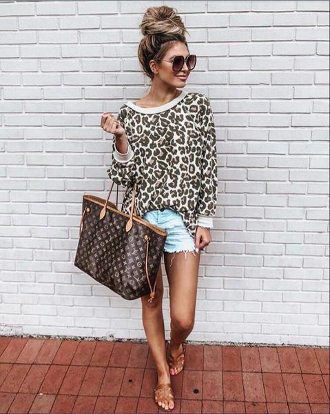 leopard long sleeve o neck womens sweatshirts loose colorful womens fashion autumn ladies hoodies, Black
leopard long sleeve o neck womens sweatshirts loose colorful womens fashion autumn ladies hoodies, Black