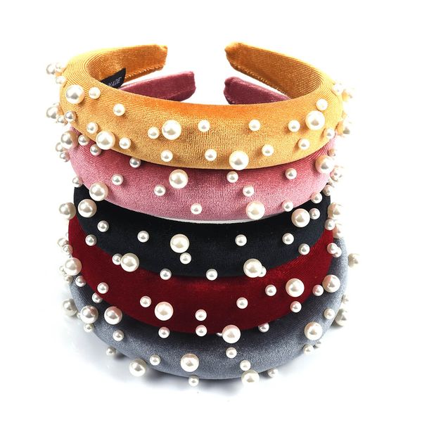 ethnic hairbands women imitation pearls beaded headband female statement hair hoop jewelry girls headwear, Golden;white 
ethnic hairbands women imitation pearls beaded headband female statement hair hoop jewelry girls headwear, Golden;white