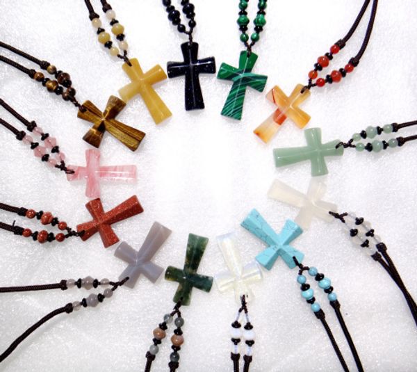 natural stone turquoises aventurine quartz crystal tiger eye opal lapis cross charm pendant for diy jewelry making necklace, Silver
natural stone turquoises aventurine quartz crystal tiger eye opal lapis cross charm pendant for diy jewelry making necklace, Silver