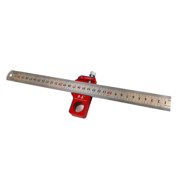 durable aluminium alloy woodworking scriber ruler line gauge ruler 300mm