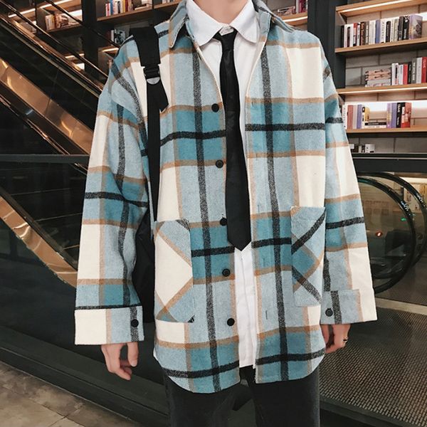 flannel shirt men long sleeve winter casual korean loose fashion vintage mens shirts plaid oversized male and blouses 8leq, White;black
flannel shirt men long sleeve winter casual korean loose fashion vintage mens shirts plaid oversized male and blouses 8leq, White;black