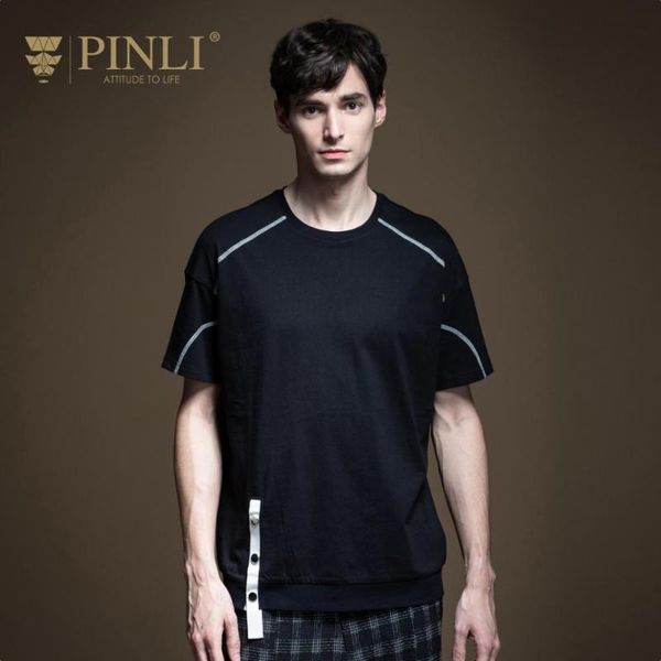 pinli 2020 summer new o-neck 100%cotton slim elastic waist sports shirt ribbon cool casual men short sleeve t-shirt b202911306, White;black
pinli 2020 summer new o-neck 100%cotton slim elastic waist sports shirt ribbon cool casual men short sleeve t-shirt b202911306, White;black