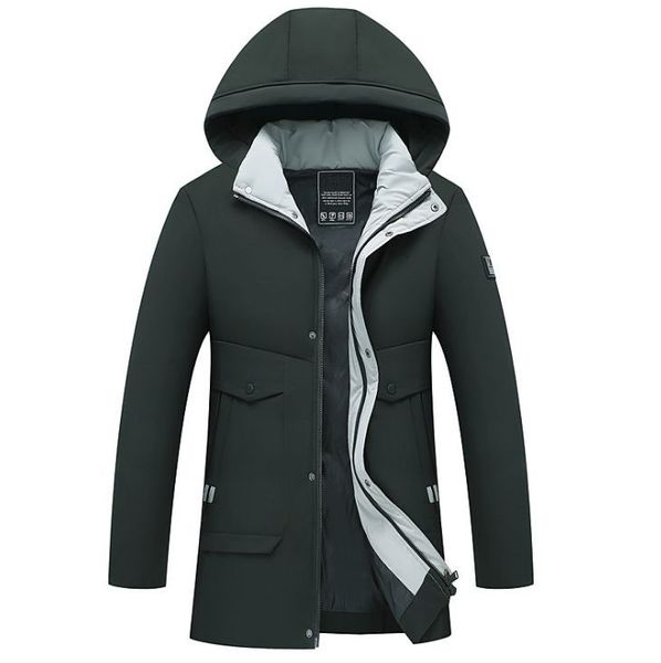 hcbless men's casual cotton winter daddy in the long section of thick cotton jacket middle-aged business coat jacket, Black
hcbless men's casual cotton winter daddy in the long section of thick cotton jacket middle-aged business coat jacket, Black
