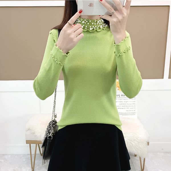 shintimes beaded women sweater pull femme nouveaute 2019 long sleeve slim knitted turtleneck winter sweater women pullovers, White;black
shintimes beaded women sweater pull femme nouveaute 2019 long sleeve slim knitted turtleneck winter sweater women pullovers, White;black