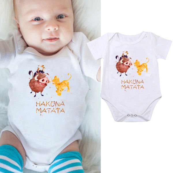 DERMSPE 2019 Jumpsuits Newborn Baby Boy Girl Clothes Rompers Costumes HAKUNA MATATA Outfits Set Hot Sales White
DERMSPE 2019 Jumpsuits Newborn Baby Boy Girl Clothes Rompers Costumes HAKUNA MATATA Outfits Set Hot Sales White