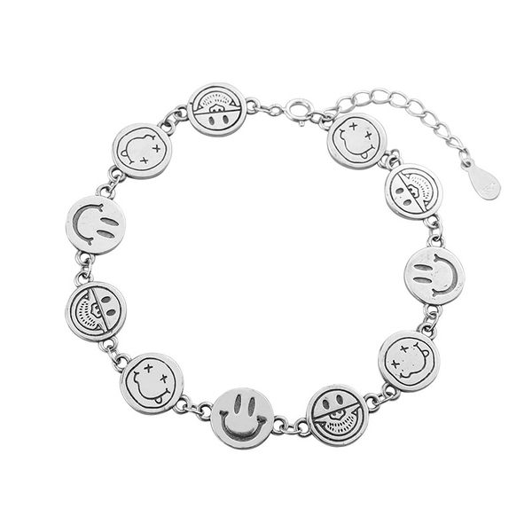925 silver smile heart pendant link chain women bracelets charming beads bracelet fashion jewelry, Golden;silver
925 silver smile heart pendant link chain women bracelets charming beads bracelet fashion jewelry, Golden;silver
