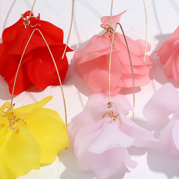 just feel 2019 new fashion resin flower dangle earrings for women jewelry vintage statement long drop earring party wholesale, Silver
just feel 2019 new fashion resin flower dangle earrings for women jewelry vintage statement long drop earring party wholesale, Silver