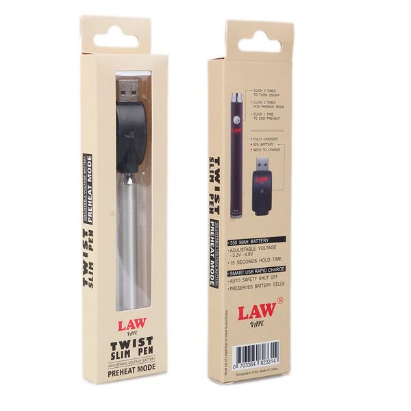 Law Preheat VV Аккумулятор Bottom Twist 380 мАч Vape Pen с переменным напряжением Комплект зарядного устройства USB Аккумулятор для 510 резьбовых толстых масляных картриджей Масляные пары
Law Preheat VV Аккумулятор Bottom Twist 380 мАч Vape Pen с переменным напряжением Комплект зарядного устройства USB Аккумулятор для 510 резьбовых толстых масляных картриджей Масляные пары