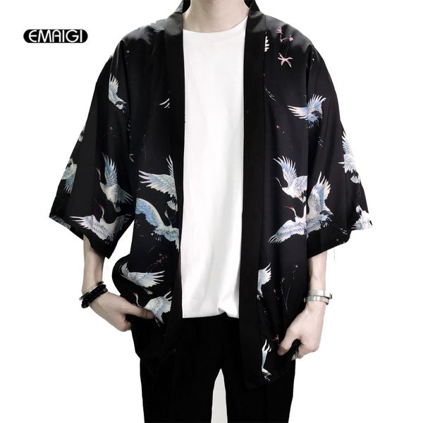 retro printing fashion men kimono cardigan shirt harajuku street thin coat outerwear casual loose short sleeve shirts jacket, White;black
retro printing fashion men kimono cardigan shirt harajuku street thin coat outerwear casual loose short sleeve shirts jacket, White;black