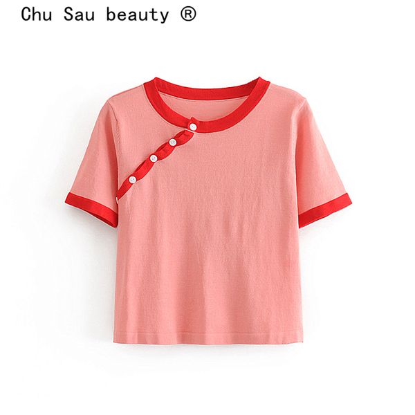 chu sau beauty sweet chic vintage contrast women chinese style single breasted short sweater vestidos de mode, White;black
chu sau beauty sweet chic vintage contrast women chinese style single breasted short sweater vestidos de mode, White;black